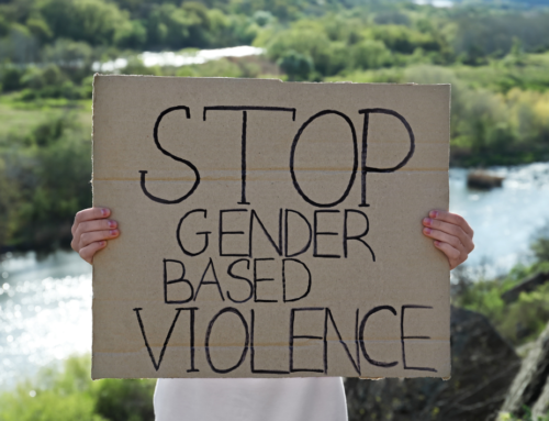 Condemning gender-based violence as young South African women